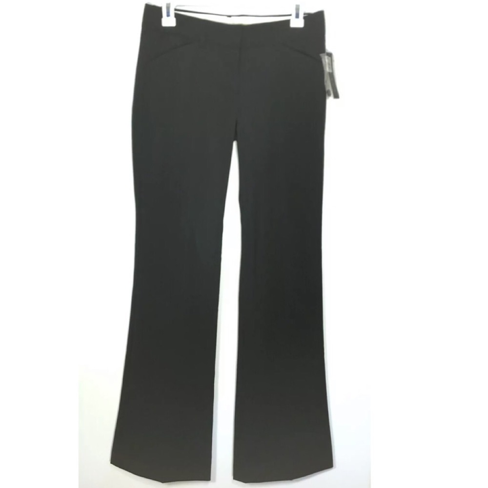 Theory Max C Icon Black Dress Pants Wool Blend